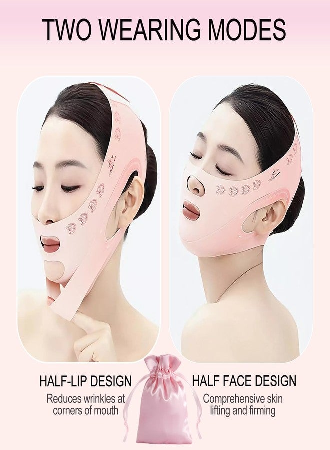 Ceoyiler V Line Face Lifting Strap, Chin Strap for Sleeping, Jaw Line Sculptor Eliminator, Neck Lift Jaw Tightening Exerciser, Face Lift Tape Remover, Double Chin Reducer Face Lift Up Belt - Image 3